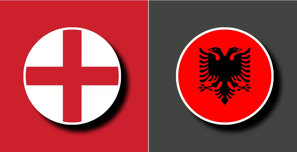 Pertandingan Inggris vs Albania