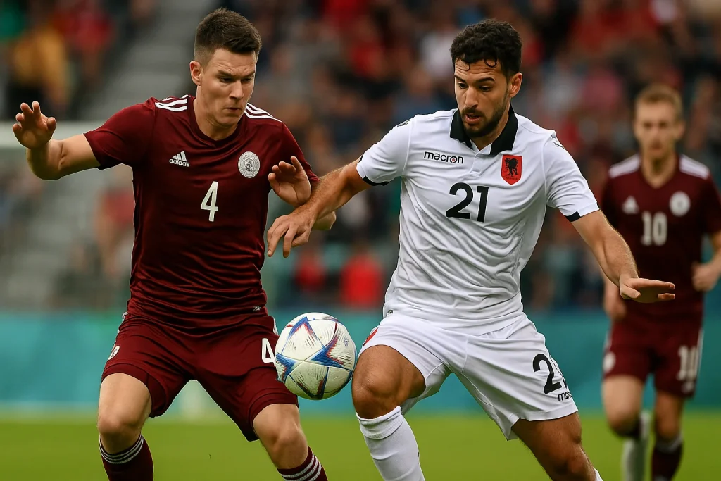 hasil latvia vs albania