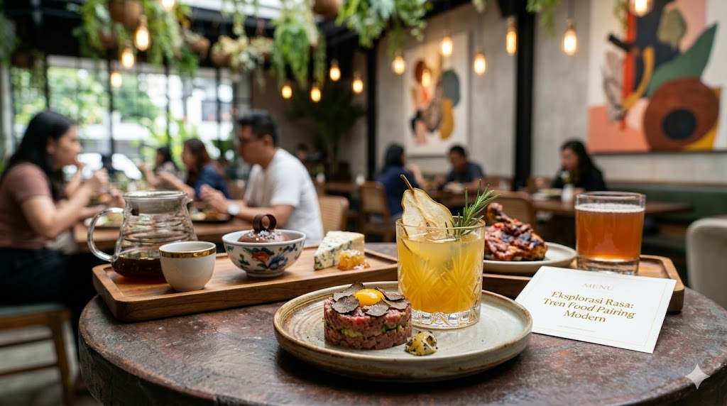 tren food pairing dalam dunia kuliner modern tahun ini.