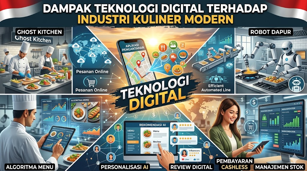 Dampak Teknologi Digital terhadap Industri Kuliner Modern