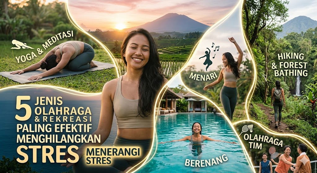 5 jenis olahraga & rekreasi yang paling efektif menghilangkan stres