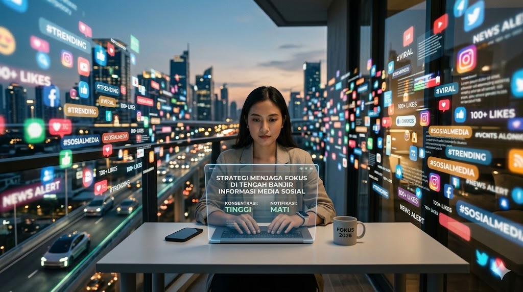 Strategi Menjaga Fokus di Tengah Banjir Informasi Media Sosial